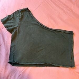 Aerie Teal One-Shoulder Top